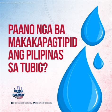 pagtitipid ng tubig poster